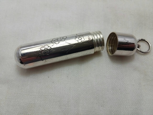 หลอดตะกรุดเงินแท้สิงคโปร์