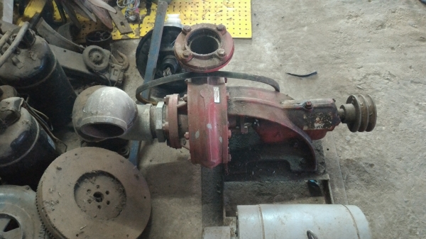 ชุดมอเตอร์ มิตซูบิชิ 3 แรงม้า พร้อมปั๊มน้าขนาด 3 นิ้ว ส่งกำลังด้วยสายพาน