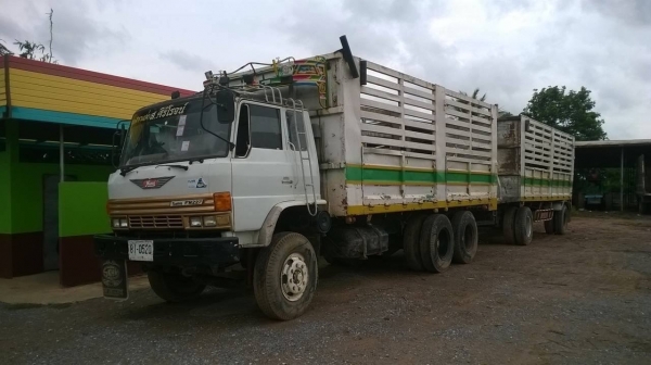 ขายรถพ่วง แม่-ลูกไม่ดั้ม HINO FM227 เครื่องเดิม EM100 220 แรงม้า เกียร์เดิม สโลว์เดิม คัสซีสวยตลอดเส้น ทะเบียนพร้อมโอน