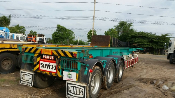 รถกึ่งพ่วง สามเพลา ปี 55 (หางก้างปลา)     สภาพสวย พร้อมใช้งาน  สนใจติดต่อเอ็ม ที เจริญยนต์ สาขาปทุมธานี     โทร .081-4948363,081-7361541 ไอดีไลน์ 0814948363         ผู้ขายแจ้งม.79 พร้อมแจ้งย้ายให้ลูกค้า