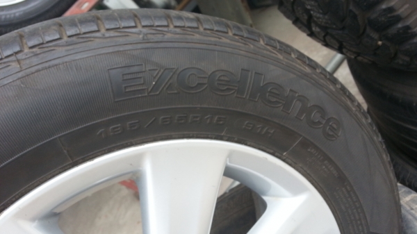 ล้ออะไหล่แม็คพร้อมยาง195-65R15 ล้อ5H100อัลติส พรีอุส โคลโลน่า