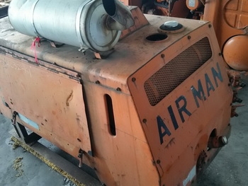 ขาย ปั้มลม AIRMAN: 125PDS เครื่องดีเชล 4 สูบ เก่านอก ญี่ปุ่นแท้