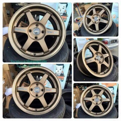 ล้อใหม่TE37 ปั้มขอบ กว้าง7" ออฟ38 ชุดละ 10,500฿ พร้อมยางใหม่Wanli 15,500