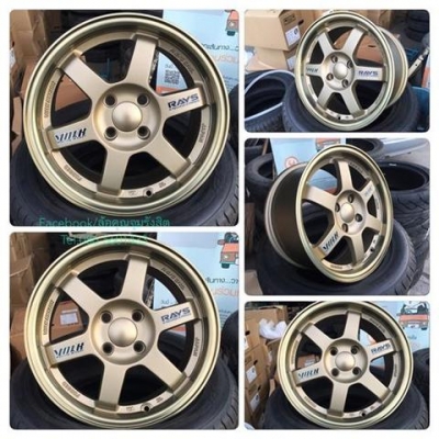 ล้อใหม่TE37 ปั้มขอบ กว้าง7" ออฟ35 ชุดละ 9,500฿ พร้อมยางใหม่Wanli 14,500฿