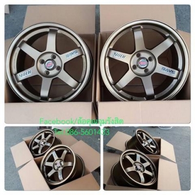 ล้อใหม่17 TE37 ก้านยก หน้า8"-หลัง9" ออฟ35 งานSSW 4รู100กับ5รู114 มีทุกสี. ล้อเปล่าราคาเบาๆ 15,900฿