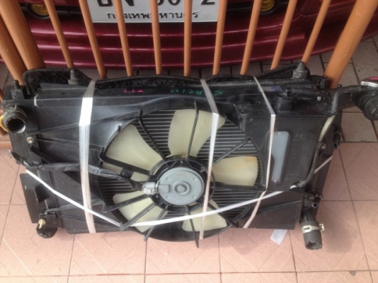 หม้อน้ำ TOYOTA WIHS ติดพัดลมเเผงเเอร์ครบเก่าญี่ปุ่นสภาพสวย