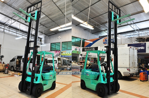 ขายรถโฟล์คลิฟท์มือสอง MITSUBISHI รุ่น FG15  ราคา 160,000 บาท นำเข้าจากประเทศญี่ปุ่น 100\% ไม่เคยใช้งานในประเทศไทย