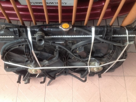 หม้อน้ำ NISSAN NEO ติดพัดลมเเผงเเอร์ครบของเก่าญี่ปุ่นสภาพสวย