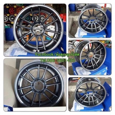 ล้อใหม่ 18 Cosmic FT-6S 6รู139 หน้ากว้าง9" หลังกว้าง10"ออฟ30.สีเทากัล ล้อเปล่า21,000
