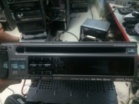 Alpine CDA-7841J CD ปรีเอ้า ปรีอิน 2ชุด Made in Japan มือ2 ญี่ปุ่น