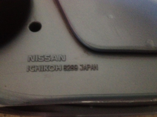 กระจกมองข้าง NISSAN MARCH ตัวนอกมีไฟเลียว LEDของเก่าญีปุ่นเเท้สภาพสวยคู่ละ