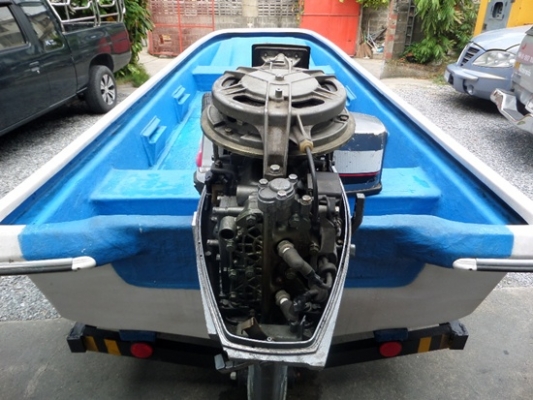 เรือไฟเบอร์ 3 ลอน 13 ฟุต พร้อมเครื่อง YAMAHA 30 แรง + ถังน้ำมัน