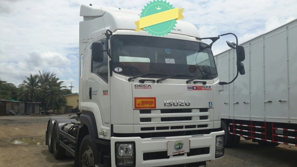 รถหัวลาก Isuzu รุ่น GXZ77NF1H 360 แรงม้า ปี 55 สภาพสวย พร้อมใช้งาน สนใจติดต่อเอ็ม ที เจริญยนต์ สาขาป