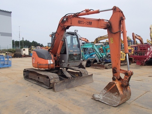 ขายรถแบคโฮ HITACHI ZX75US ปี 2003 คอลโทรลสั้น ปั้มนิ้ว รถนอกนำเข้าเองจากญี่ปุ่น มีVDOการทำงานครับ