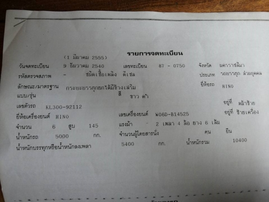 **ขายแล้วครับขอบคุณ Truck2hand **ขายแล้วครับขอบคุณ Truck2hand