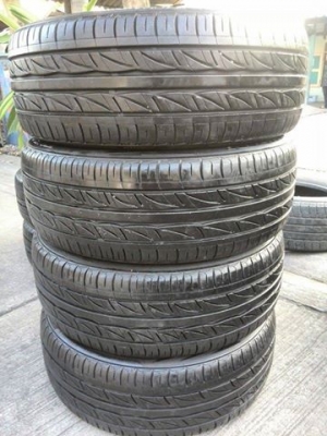 ขายยาง Brigdestone AR10 185-55-15 ปี 08 ดอกหนา ไม่กินข้าง ไม่บวม