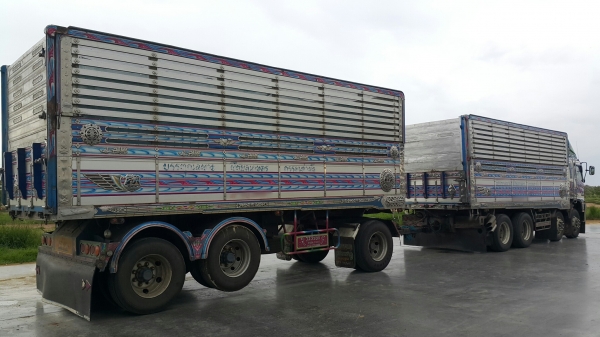 ขายรถพ่วง 24 ล้อ แม่+ลูก กระบะเหล็กคอกเกษตรดั้ม อู่.ส สมบัติ HINO 380 ปี.52 แม่ ลูก ยกล้อได้ ยางเต็ม ราคาย้อมๆแค่.2650000 ต่อรอง สนใจรีบจองด่วน