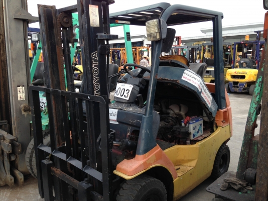 รถโฟล์คลิฟ TOYOTA 7FG20 เสา3เมตร เกียร์ธรรมดา เครื่องเบนซิน5K จากญี่ปุ่น