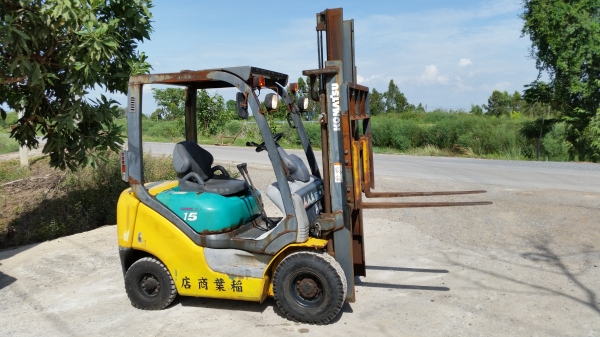 ขายด่วนรถยกKOMATSU FG15-18 ยก1.5ตันเสาสูง3เมตรรถนอกนำเข้ายังไม่เคยใช้งานในเมืองไทยเลย=รุ่นใหม่ขายถูกๆๆ