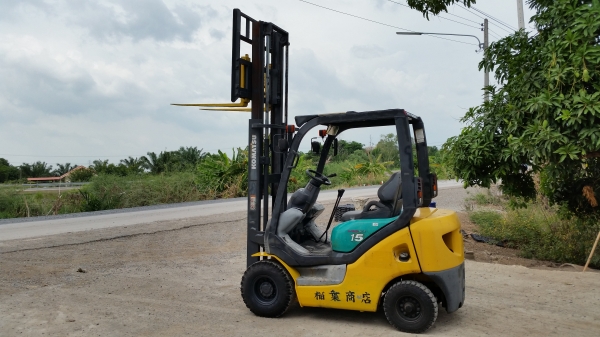 ขายด่วนรถยกKOMATSU FG15-18 ยก1.5ตันเสาสูง3เมตรรถนอกนำเข้ายังไม่เคยใช้งานในเมืองไทยเลย=รุ่นใหม่ขายถูกๆๆ