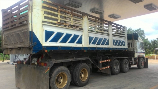 Mitsubishi FN527M-TG0744 หัวลากพร้อมหางเซมิดั๊ม 8 เมตร อู่ สามมิตร ปี 38