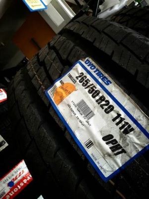ยางใหม่  toyo opht  265 50 20 นำเข้าจากญี่ปุ่น