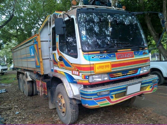 พ่วงแม่ลูกดั๊มพ์ ยี่ห้อ ISUZU DECA 270 แรงม้า