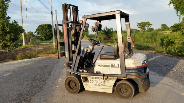 ขายด่วนรถยกKOMATSU FG15-15 ยก1.5ตันเสาสูง3เมตรรถนอกนำเข้ายังไม่เคยใช้งานในเมืองไทยเลย=รุ่นใหม่ขายถูกๆๆ