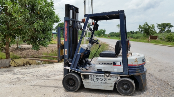 ขายด่วนรถยกKOMATSU FG15-15 ยก1.5ตันเสาสูง3เมตรรถนอกนำเข้ายังไม่เคยใช้งานในเมืองไทยเลย=รุ่นใหม่ขายถูกๆๆ
