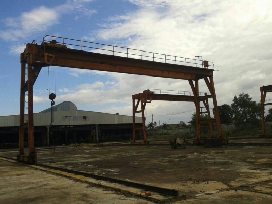 คานรอกสนามขนาด16ตันกว้าง14เมตรสูง10เมตรมีทั้งหมด6ชุดมีรอก3ตัว