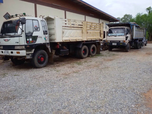 ขายรถบรรทุกสิบล้อดัมพ์ Hino 1M เครื่องเดิม 220 แรง 2 เพลา กระบะดัมพ์สามมิตร ทะเบียนพร้อม