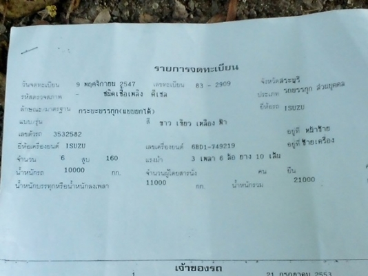 ขายรถบรรทุกสิบล้อ 2 เพาดั้มอีซูซูเครื่อง 165 แรงม้าไม่มีสโลว์ ช่วงล่าง 200 แล้ว ขายรถบรรทุกสิบล้อ 2 เพาดั้มอีซูซูเครื่อง 165 แรงม้าไม่มีสโลว์ ช่วงล่าง 200 แล้ว