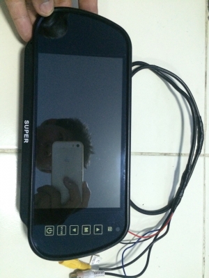 จอมองหลัง 7นิ้ว มี AV 2ช่อง ต่อกล่องมองหลังได้ มือ2 ญี่ปุ่น