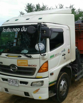สิบล้อ2เพา หัวลาก HINO FM2 PKLA 380 ปี53 หาง3คาน พื้นเรียบ12ม. สภาพดีสวยหัวและหางพร้อมวิ่งงาน เล่มทะเบียนพร้อมโอน