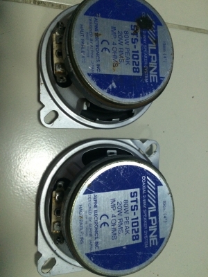 ลำโพง Alpine STS-1028 4นิ้ว 2ทาง กรวยอลูมิเนียม Made in Taiwan มือ2 ญี่ปุ่น ลำโพง Alpine STS-1028 4นิ้ว 2ทาง กรวยอลูมิเนียม Made in Taiwan มือ2 ญี่ปุ่น