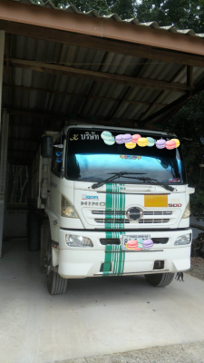 ขายรถบรรทุก 10 ล้อดัมพ์ HINO MEGA 380 แรงม้าปี 2556 มีระบบ ราคา 2000000
