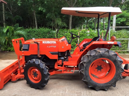 ขายรถไถKubota L3408 (4WD) พร้อมใบมีดหน้าและผานพรวน รถพร้อมใช้งาน ขายรถไถKubota L3408 (4WD) พร้อมใบมีดหน้าและผานพรวน รถพร้อมใช้งาน