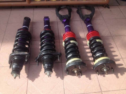 โช้คปรับเกลียว TANABE ม่วงใส่ HONDA ODYSSY RB1เก่าญี่ปุ่นสภาพสวย