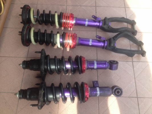 โช้คปรับเกลียว TANABE ม่วงใส่ HONDA ODYSSY RB1เก่าญี่ปุ่นสภาพสวย