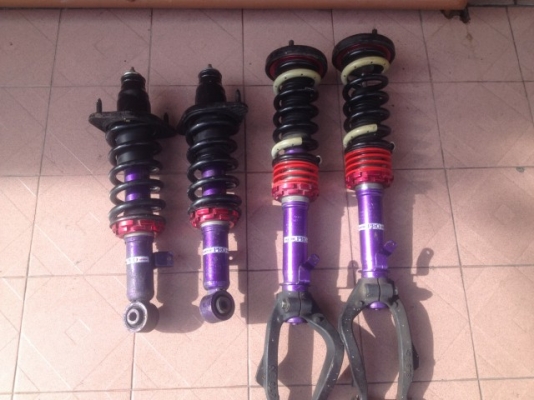 โช้คปรับเกลียว TANABE ม่วงใส่ HONDA ODYSSY RB1เก่าญี่ปุ่นสภาพสวย