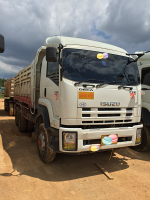 ขายรถบรรทุก 18 ล้อพ่วงแม่ลูกดัมพ์ ISUZU DECA 360 แรงม้าปี 2556 ลูกพ่วงสามมิตรกับอู่พิรุฬ 2 เพลา ไมล์ 130000 ราคา 2450000