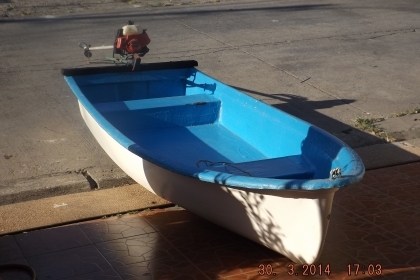 ขายเรือไฟเบอร์ ยาว10 ฟุต กว้าง 1 เมตร พร้อมเครื่อง นนทบุรี