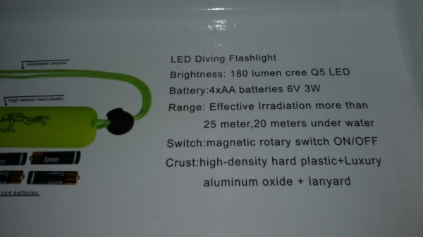 ไฟฉายกันน้ำ