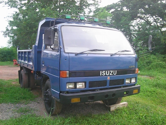 ขายหกล้อดั้มพ์ ISUZU-NPR59LU5M-115HP ปี37 เอฟหน้า-หลัง พวงมาลัยเพาเวอร์ ดั้มสามมิตร