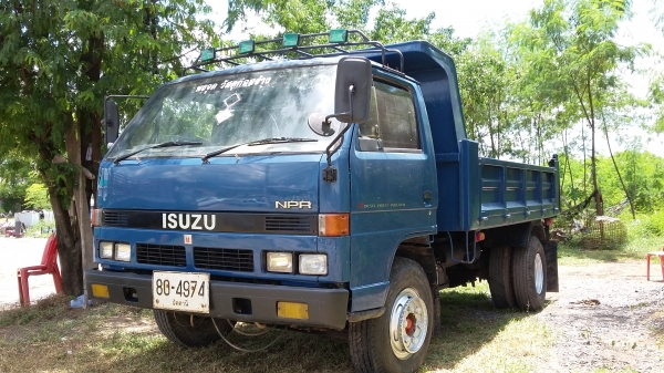 ขายหกล้อดั้มพ์ ISUZU-NPR59LU5M-115HP ปี37 เอฟหน้า-หลัง พวงมาลัยเพาเวอร์ ดั้มสามมิตร