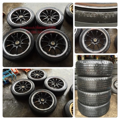 ขายล้อแม็กซ็ขอบ17 CE28 4รู100/114 +ยาง ราคา 7,900฿