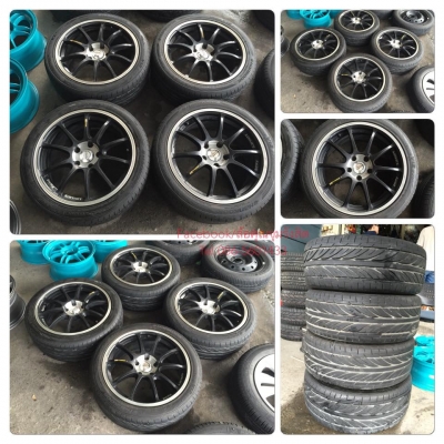 ขายล้อแม็กซ็ขอบ17 Advan RS หน้า7 5รู114+ ยาง ราคา 8,900฿