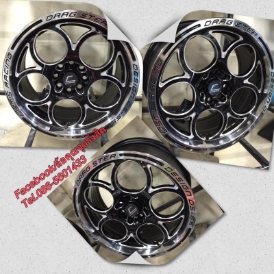 แม็กซ์ใหม่ 15" Cosmis Drag Ster แท้!!กว้าง8"ออฟ20 4รู100 งานสวย เนียนๆราคาล้อเปล่าชุดละ 13,500