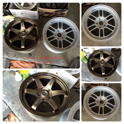 ล้อใหม่ขอบ17 TE37-RPF1 4รู100/5รู114 หน้า8"-หลัง9"ออฟ33 ล้อเปล่าชุดละ 16,500฿เท่านั้น