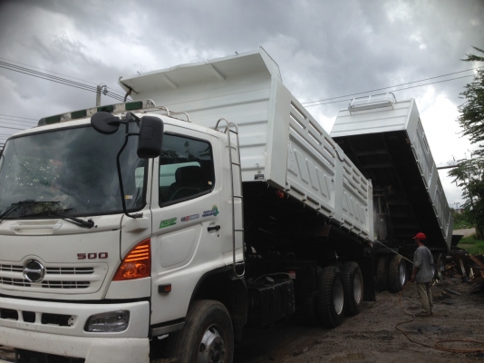 Hino Mega Series 500/ 380 แรง ปี 55 แม่ลูก ๆ สามคานแท้สามมิตร,เบรคแห้ง,เฟืองช้า,วิ่ง 300000 โล
